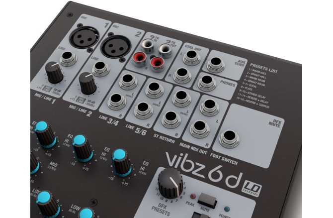Mixer analogic LD Systems VIBZ 6 D