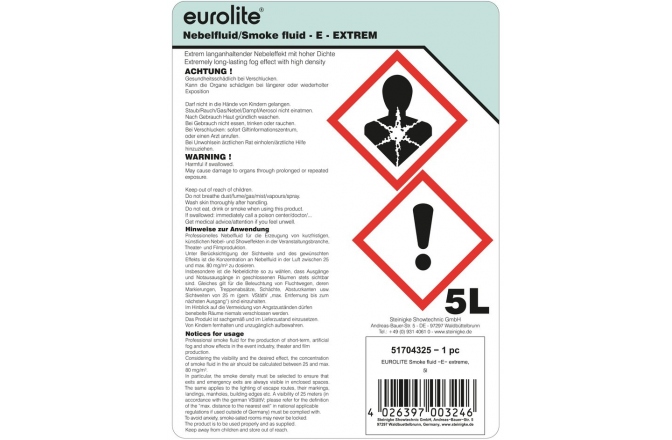 Lichid de fum Eurolite Extrem -E- 5L