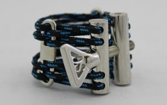 Ligatură clarinet Bb SCV Ligatures Sonus Divinus Bb-Clarinet BRASS S Nickel Plating Blue