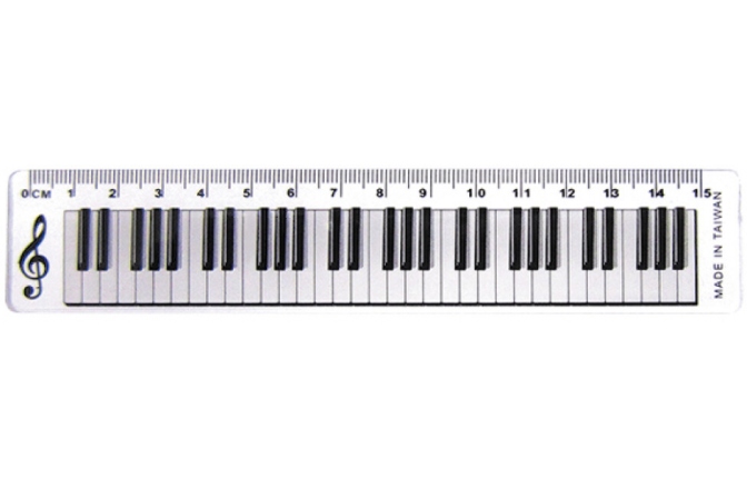 Liniar No brand 15cm Ruler Keyboard Design Clear