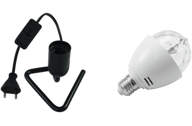 Lumină cu efect disco  Eurolite Set LED BC-1 RGB + Triangle base black