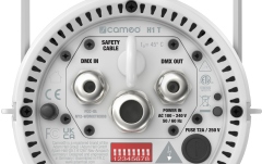 Lumină de casă controlabilă prin DMX cu LED alb cald alb Cameo H1 T WH