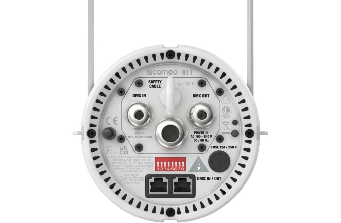 Lumină de casă controlabilă prin DMX cu LED alb cald alb Cameo H1 T WH