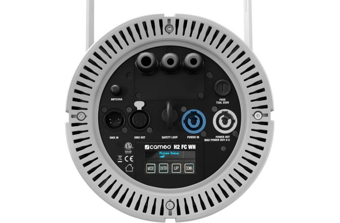 Lumină de casă controlabilă prin DMX cu LED color Cameo H2 FC WH