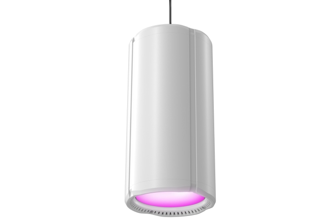 Lumină de casă controlabilă prin DMX cu LED RGBAL alb Cameo H1 FC WH