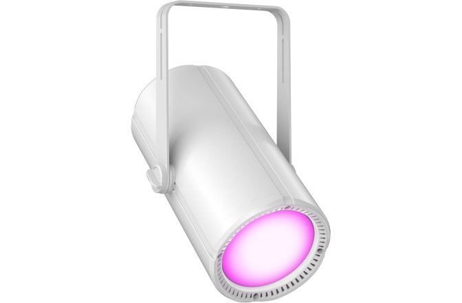 Lumină de casă controlabilă prin DMX cu LED RGBAL alb Cameo H1 FC WH
