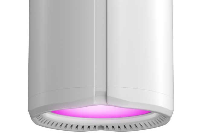 Lumină de casă controlabilă prin DMX cu LED RGBAL alb Cameo H1 FC WH
