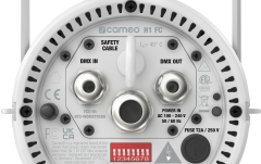 Lumină de casă controlabilă prin DMX cu LED RGBAL alb Cameo H1 FC WH