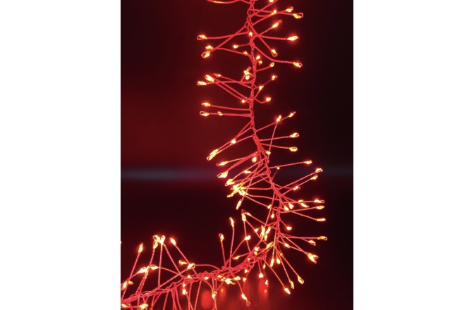 Lumină decorativă Eurolite 500 LED Cluster String Lights 5m red