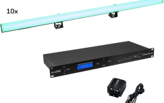 Lumini de scena Eurolite Set 10x LED PR-100/32 Pixel DMX Rail + DMX Software
