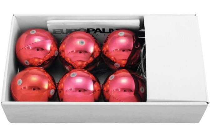 Lumini Decorative Europalms LED Christmas Ball 6cm, red 6x