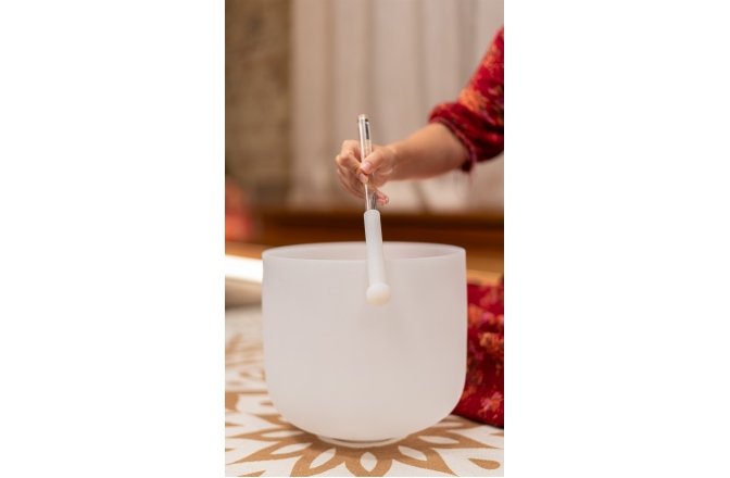 Maletă bol meditație Meinl Half-coated Crystal Silicone Rod - large/silicone tip