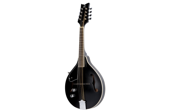 Mandolină electro-acustică Ortega B-Grade  A-Style Series Mandoline 8 String Lefty - black + Gigbag and Strap