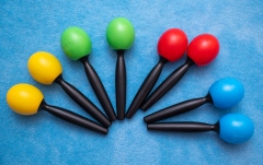 Maracas  Nino Percussion Molded ABS Maracas - Grass Green