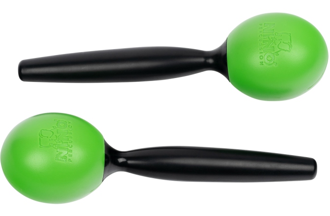Maracas  Nino Percussion Molded ABS Maracas - Grass Green