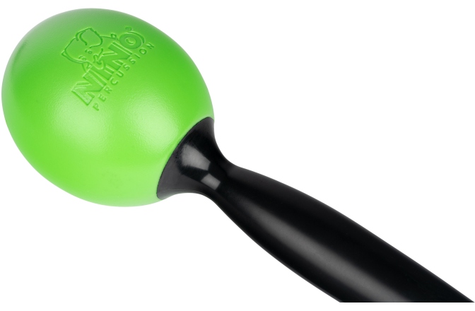 Maracas  Nino Percussion Molded ABS Maracas - Grass Green