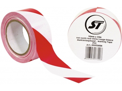 Marking Tape PVC red/white