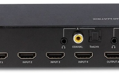 HDMI Matrix 4×2 Lindy Matrix 4x2 HDMI 4K60 38084