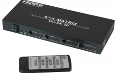Matrice switch HDMI cu 4 intrari/4 iesiri Lindy Switch HDMI 4in/4out