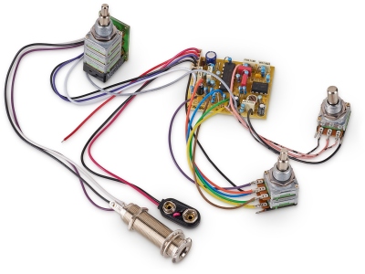  60023-09 - Active BEC 3 Electronics For Active Pickups - 9V - (Vol+Bal PP / T+B / M)