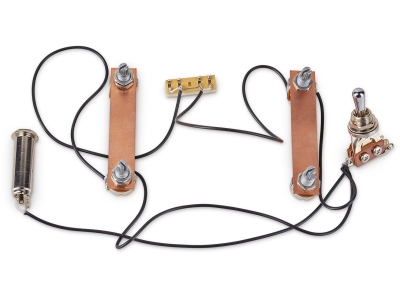  60090 C - Passive Electronics For Passive Pickups (Vol / Vol / Tone / Tone) w/ Toggle Switch - Chrome