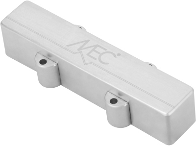 Active J-Style Bass Pickup (Short), Metal Cover, 4-String Neck - Brushed Chrome