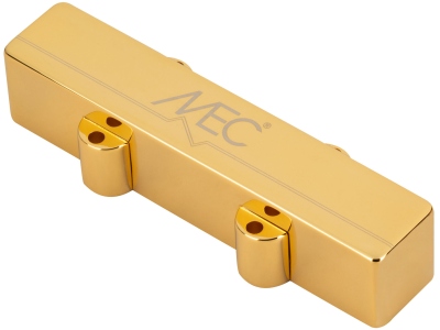  Active J-Style Bass Pickup (Short), Metal Cover, 4-String Neck - Gold