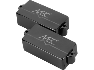  Active P-Style Bass Pickup, Metal Cover, 4-String - Black Chrome