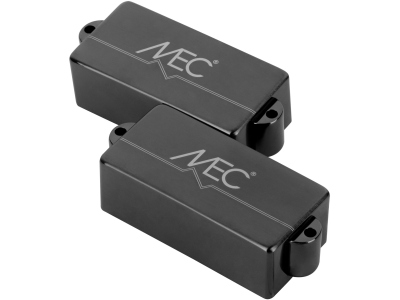  Active P-Style Bass Pickup, Metal Cover, 4-String - Brushed Black Chrome