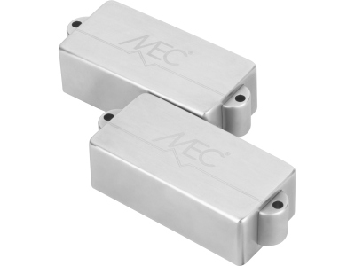  Active P-Style Bass Pickup, Metal Cover, 4-String - Brushed Chrome