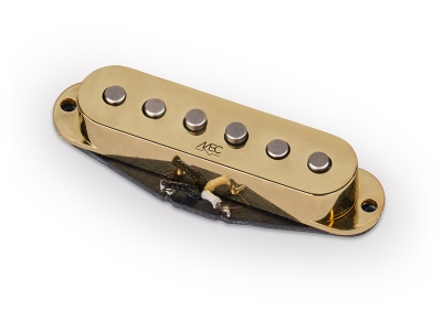  Classic Alnico II Single Coil Guitar Pickup, Neck & Bridge - Gold Cover
