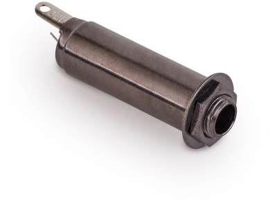 Closed Stereo Jack Socket, for Mouning with Jackplates - Black