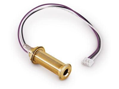  Closed Stereo Jack Socket, for Mounting in Instrument Sides with R4 Connector - Gold