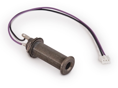  Closed Stereo Jack Socket, for Mounting in Instrument Sides with R5 Connector - Black