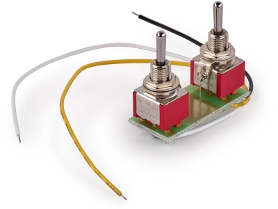  Mini Toggle Switch Assembly for Coil Splitting on Humbucking Pickups - Chrome