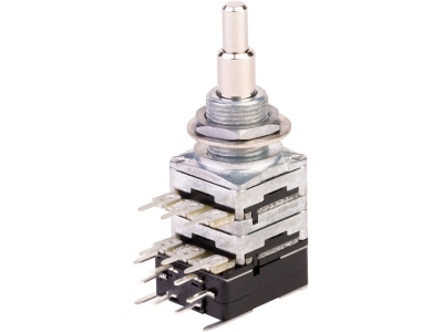  Mono Stacked Potentiometer, A250K / A250K, Push/Pull