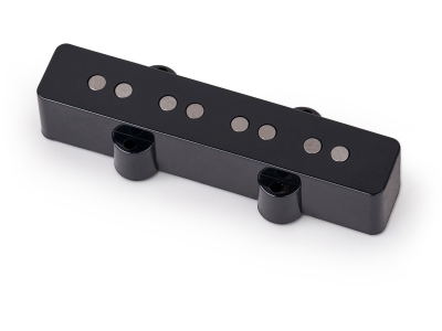  Passive J-Style Bass Pickup, Royal Alnico V, Open Pole Pieces, 4-String, Bridge - Black