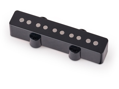  Passive J-Style Bass Pickup, Royal Alnico V, Open Pole Pieces, 5-String, Bridge - Black