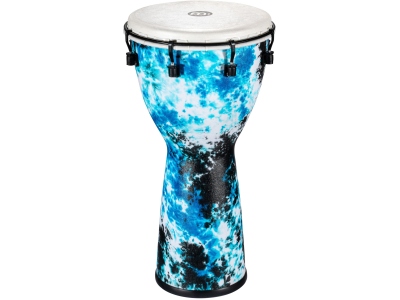 10 Inch Synthetic Djembe, Synthetic Head, Galactic Blue Tie Dye