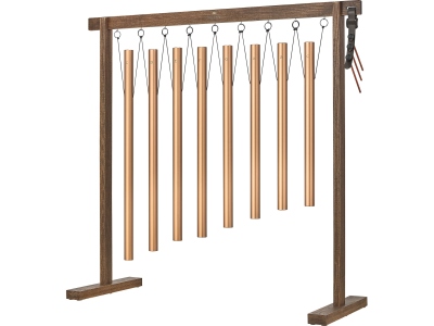 8-piece Sound Bath Tube Chime Set, 440 Hz, Bronze