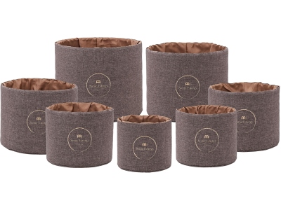 Crystal Singing Bowl Sleeve Set - Brown