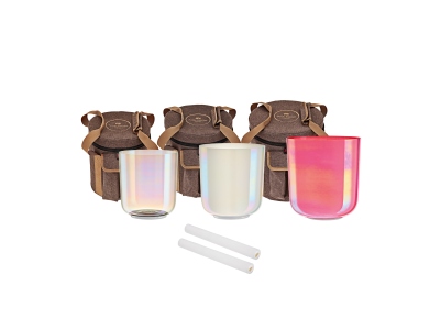 EC Singing Bowl Set, Note E4, B3, G3, Solarplexus-Crown-Throat Chakra