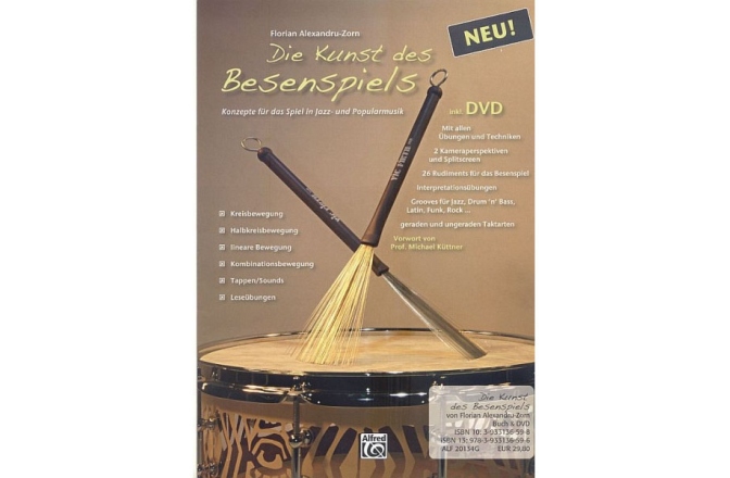 Meinl Florian Alexandru-Zorn "Die Kunst des Besenspiels" textbook incl. DVD - German