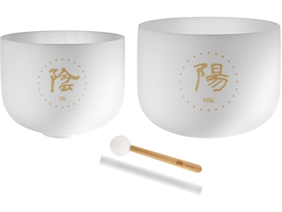 Sonic Energy 2-piece TCM Crystal Singing Bowl Yin & Yang Set