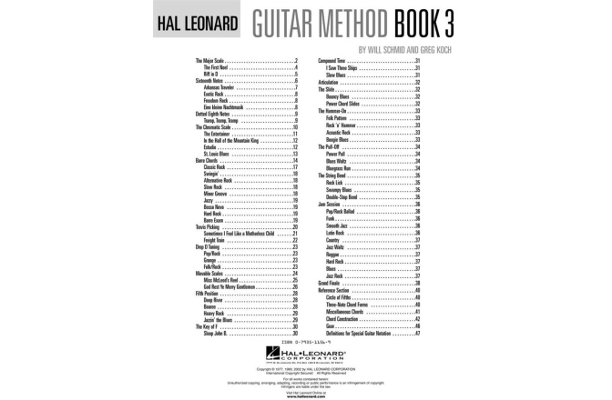 Metodă de chitară No brand Hal Leonard Guitar Method Book 3 Second Edition