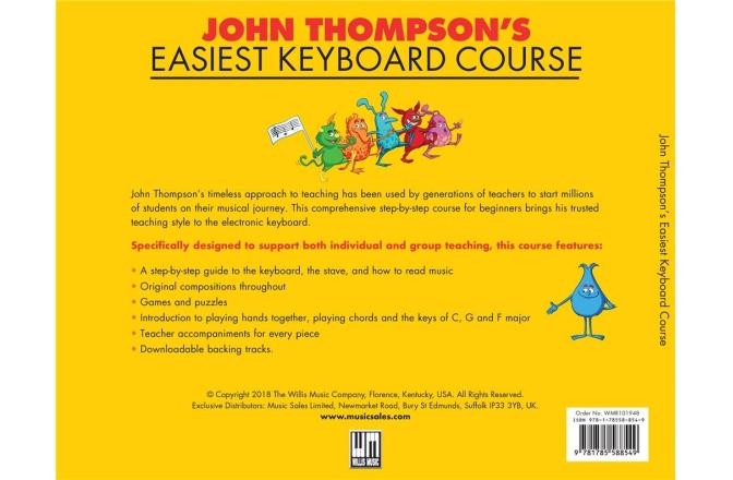 Metodă pentru pian John Thompson's Easiest Keyboard Course