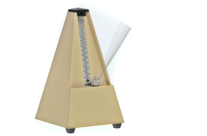 Metronom Wittner  Forma de piramida Culoarea fildesului 817K