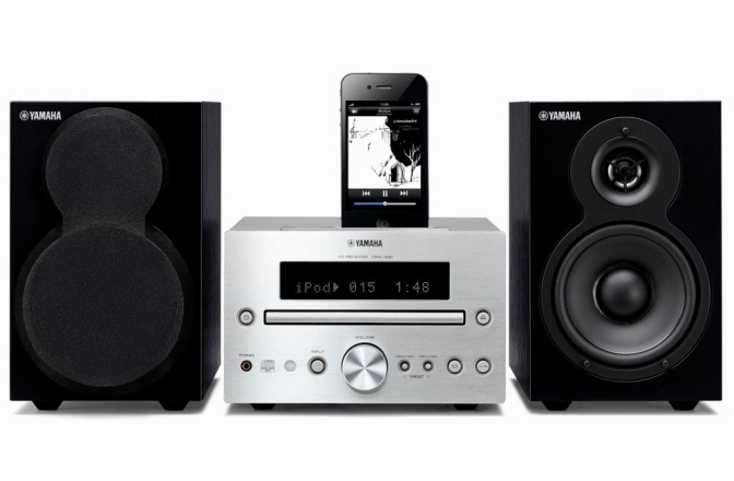 Micro sistem Hi-Fi audio Yamaha MCR-232 Silver Black