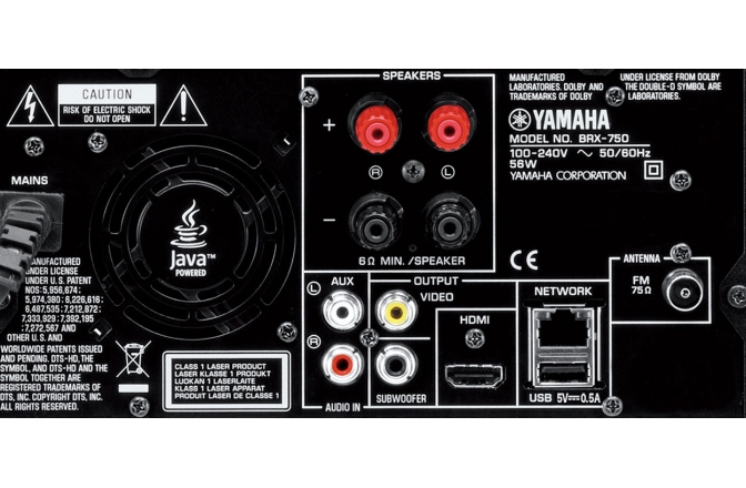 Micro sistem Hi-Fi audio Yamaha MCR-750 Black