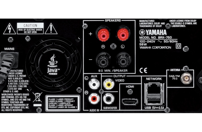 Micro sistem Hi-Fi audio Yamaha MCR-755 Silver Piano White